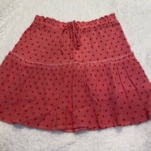 Pink and red polka dot princess polly skirt!